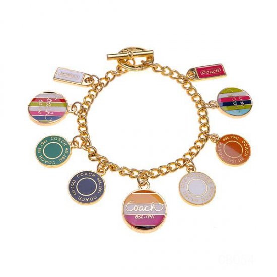 Coach Circle Logo Gold Bracelets CWY | Women - Click Image to Close